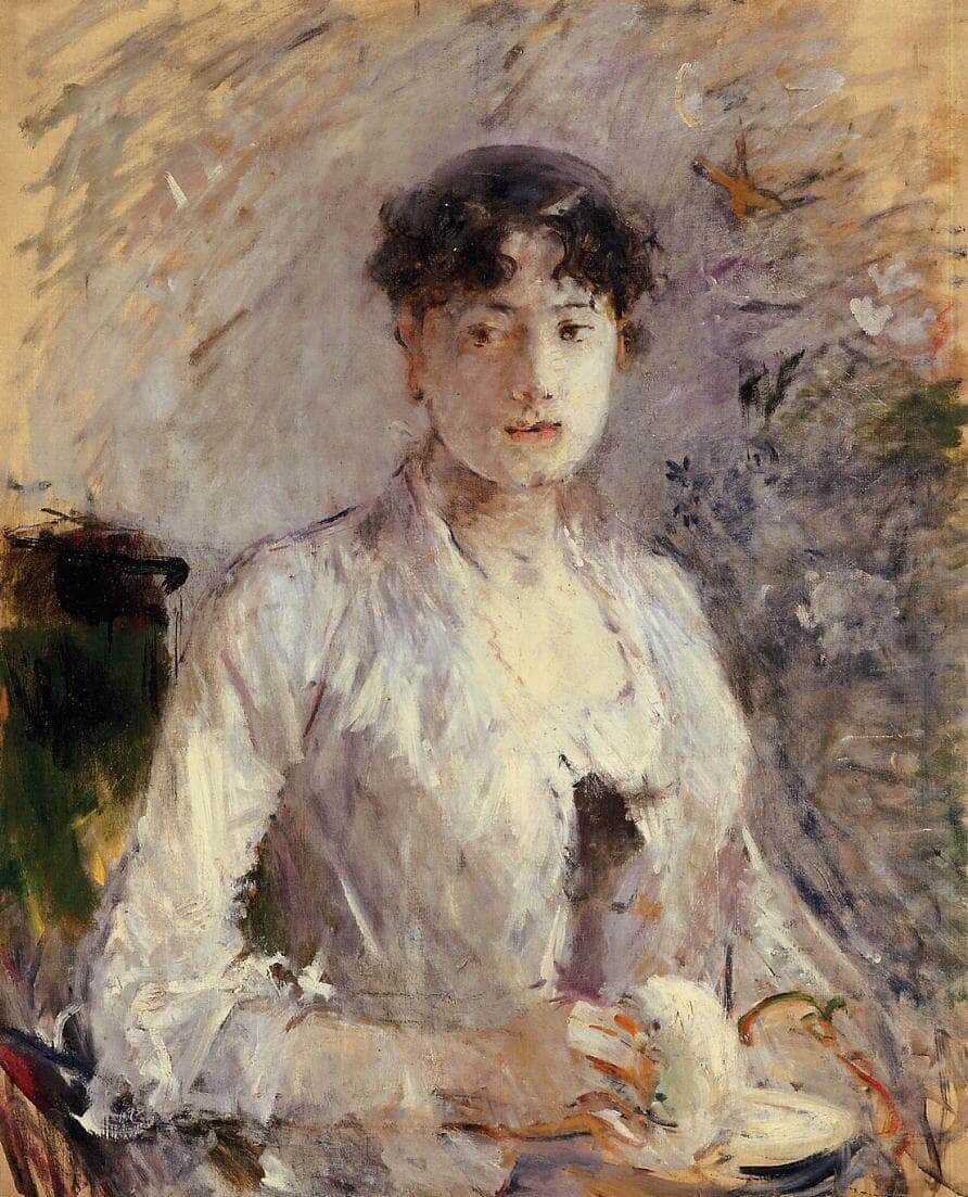 «Mujer joven en malva» de Berthe Morisot